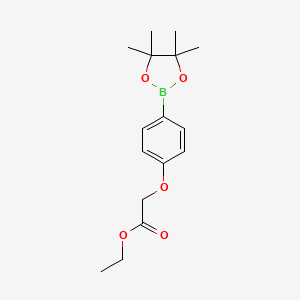 B1587599 Ethyl 2-(4-(4,4,5,5-tetramethyl-1,3,2-dioxaborolan-2-yl)phenoxy)acetate CAS No. 269410-28-8
