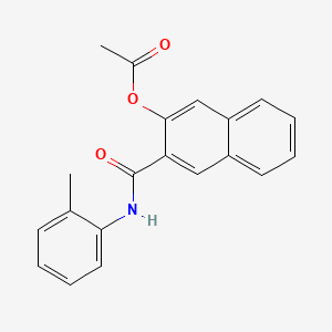 molecular formula C20H17NO3 B1587602 2-[N-(o-Methylphenyl)carbamoyl]-3-naphthyl acetate CAS No. 528-66-5