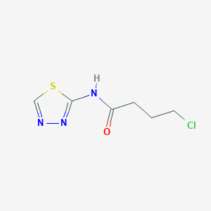 molecular formula C6H8ClN3OS B1587609 4-chloro-N-(1,3,4-thiadiazol-2-yl)butanamide CAS No. 544700-56-3