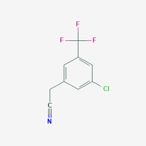 molecular formula C9H5ClF3N B1587612 2-(3-氯-5-(三氟甲基)苯基)乙腈 CAS No. 886496-95-3