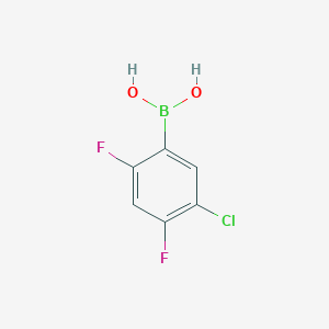 molecular formula C6H4BClF2O2 B1587615 (5-Chloro-2,4-difluorophenyl)boronic acid CAS No. 911645-24-4