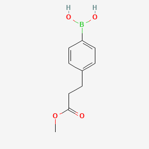 molecular formula C10H13BO4 B1587616 4-(2-Methoxycarbonylethyl)phenylboronic acid CAS No. 850568-44-4