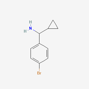 molecular formula C10H12BrN B1587619 (4-溴苯基)(环丙基)甲胺 CAS No. 90868-92-1