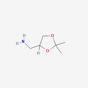 molecular formula C6H13NO2 B1587625 2,2-Dimethyl-1,3-dioxolane-4-methanamine CAS No. 22195-47-7