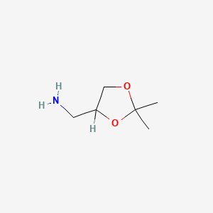 molecular formula C6H13NO2 B1587625 (2,2-Dimethyl-1,3-dioxolan-4-yl)methanamine CAS No. 22195-47-7