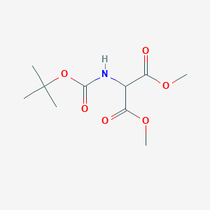 molecular formula C10H17NO6 B1587626 二甲基（Boc-氨基）丙二酸酯 CAS No. 61172-70-1