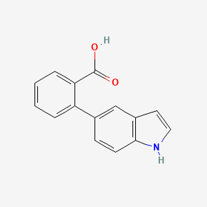 molecular formula C15H11NO2 B1587627 2-(1H-indol-5-yl)benzoic Acid CAS No. 886363-17-3