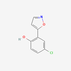 molecular formula C9H6ClNO2 B1587630 4-Chloro-2-(isoxazol-5-yl)phenol CAS No. 86176-56-9