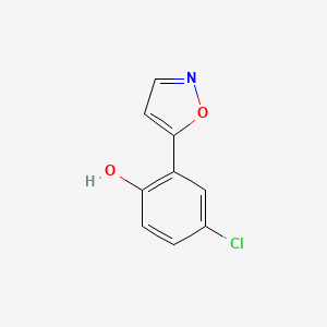 molecular formula C9H6ClNO2 B1587630 4-Chloro-2-isoxazol-5-yl-phenol CAS No. 86176-56-9