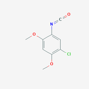 molecular formula C9H8ClNO3 B1587640 1-Chloro-5-isocyanato-2,4-dimethoxybenzene CAS No. 55440-55-6