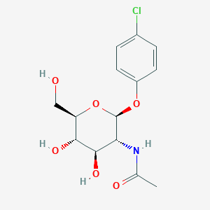 N-[(2S,3R,4R,5S,6R)-2-(4-chlorophenoxy)-4,5-dihydroxy-6-(hydroxymethyl)oxan-3-yl]acetamide