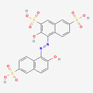 molecular formula C20H14N2O11S3 B1587649 1-(2-Hydroxy-6-sulfo-1-naphthylazo)-2-naphthol-3,6-disulfonic Acid CAS No. 32884-46-1