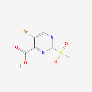 2-Methylsulfonyl-5-bromopyrimidine-4-carboxylic acid
