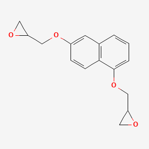 molecular formula C16H16O4 B1587659 Oxirane, 2,2'-[1,6-naphthalenediylbis(oxymethylene)]bis- CAS No. 27610-48-6