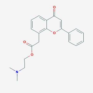molecular formula C21H21NO4 B158766 Flavone-8-acetic acid dimethylaminoethyl ester CAS No. 138531-34-7