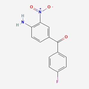 molecular formula C13H9FN2O3 B1587663 4-Amino-4'-fluoro-3-nitrobenzophenone CAS No. 31431-26-2
