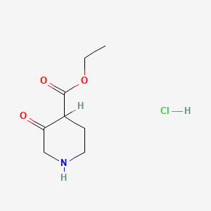 molecular formula C8H14ClNO3 B1587669 Ethyl 3-oxopiperidine-4-carboxylate hydrochloride CAS No. 72738-09-1
