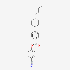molecular formula C24H27NO2 B1587672 4-Cyanophenyl trans-4-(4-butylcyclohexyl)benzoate CAS No. 91225-21-7