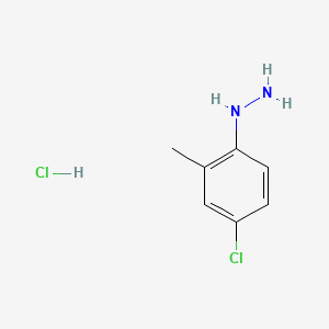 molecular formula C7H10Cl2N2 B1587682 (4-Chloro-2-methylphenyl)hydrazine hydrochloride CAS No. 19690-59-6