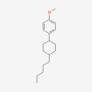 molecular formula C18H28O B1587690 1-Methoxy-4-(4-pentylcyclohexyl)benzene CAS No. 84952-30-7