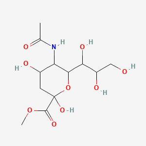 methyl (2S,4S,5R,6R)-5-acetamido-2,4-dihydroxy-6-[(1R,2R)-1,2,3-trihydroxypropyl]oxane-2-carboxylate