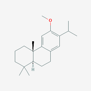 molecular formula C21H32O B158771 (4aS,10aS)-6-methoxy-1,1,4a-trimethyl-7-propan-2-yl-2,3,4,9,10,10a-hexahydrophenanthrene CAS No. 10064-26-3