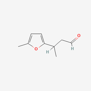 molecular formula C9H12O2 B1587710 3-(5-Methyl-2-furyl)butanal CAS No. 31704-80-0