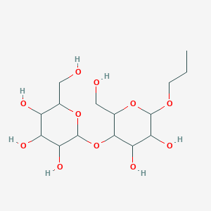 2-[4,5-Dihydroxy-2-(hydroxymethyl)-6-propoxyoxan-3-yl]oxy-6-(hydroxymethyl)oxane-3,4,5-triol