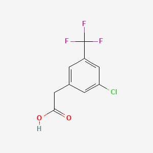 molecular formula C9H6ClF3O2 B1587722 2-(3-Chloro-5-(trifluoromethyl)phenyl)acetic acid CAS No. 886496-99-7