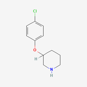 molecular formula C11H14ClNO B1587727 3-(4-氯苯氧基)哌啶 CAS No. 384346-27-4