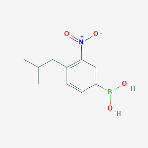 molecular formula C10H14BNO4 B1587729 (3-Nitro-4-isobutylphenyl)boronic acid CAS No. 850568-57-9