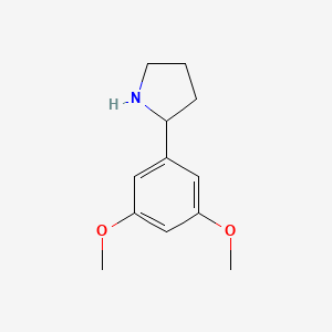 molecular formula C12H17NO2 B1587731 2-(3,5-Dimethoxyphenyl)pyrrolidine CAS No. 367281-01-4