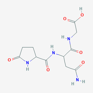 B1587732 5-Oxoprolylasparaginylglycine CAS No. 73024-87-0