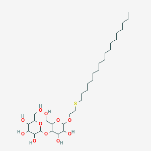 molecular formula C32H62O11S B1587736 2-[4,5-Dihydroxy-2-(hydroxymethyl)-6-(2-octadecylsulfanylethoxy)oxan-3-yl]oxy-6-(hydroxymethyl)oxane-3,4,5-triol CAS No. 87019-34-9