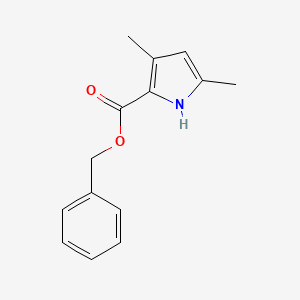 molecular formula C14H15NO2 B1587737 苄基 3,5-二甲基-1H-吡咯-2-羧酸酯 CAS No. 40236-19-9