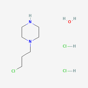 molecular formula C7H19Cl3N2O B1587763 1-(3-Chloropropyl)piperazine dihydrochloride monohydrate CAS No. 34782-06-4