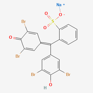 molecular formula C19H10Br4NaO5S B1587801 Phenol, 4,4'-(2,2-dioxido-3H-1,2-benzoxathiol-3-ylidene)bis(2,6-dibromo-, monosodium salt CAS No. 62625-28-9