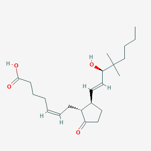 molecular formula C22H36O4 B158781 9-oxo-15R-hydroxy-16,16-dimethyl-5Z,13E-prostadienoic acid CAS No. 53658-98-3