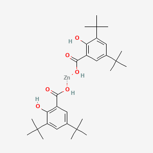 molecular formula C30H44O6Zn B1587817 3,5-Ditert-butyl-2-hydroxybenzoic acid;ZINC CAS No. 42405-40-3