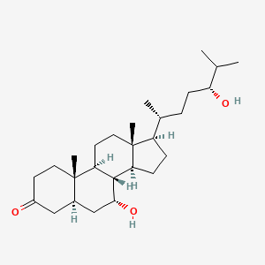 molecular formula C27H46O3 B1587839 Cholestan-3-one, 7,24-dihydroxy-, (5a,7a,24R)- CAS No. 301695-61-4