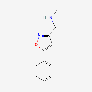 molecular formula C11H12N2O B1587840 N-Methyl-N-[(5-phenylisoxazol-3-yl)methyl]amine CAS No. 852431-02-8
