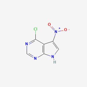 molecular formula C6H3ClN4O2 B1587852 4-chloro-5-nitro-7H-pyrrolo[2,3-d]pyrimidine CAS No. 22277-01-6