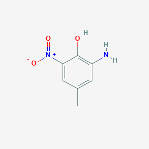 molecular formula C7H8N2O3 B1587855 2-Amino-4-methyl-6-nitrophenol CAS No. 6265-07-2