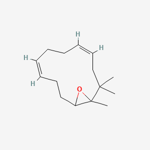 13-Oxabicyclo(10.1.0)trideca-4,8-diene, trimethyl-