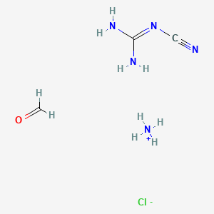 Guanidine, cyano-, polymer with ammonium chloride ((NH4)Cl) and formaldehyde