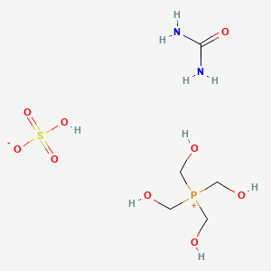 Phosphonium, tetrakis(hydroxymethyl)-, sulfate (2:1) (salt), polymer with urea