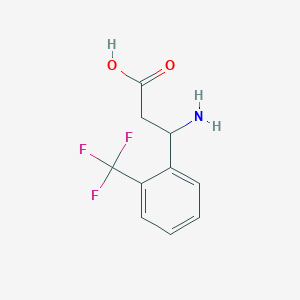 molecular formula C10H10F3NO2 B1587894 3-Amino-3-(2-(trifluoromethyl)phenyl)propanoic acid CAS No. 299165-24-5