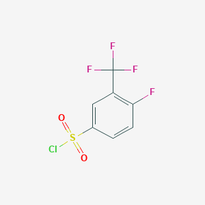 molecular formula C7H3ClF4O2S B158790 4-fluoro-3-(trifluoromethyl)benzenesulfonyl Chloride CAS No. 1682-10-6