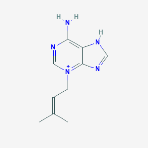 molecular formula C10H14N5+ B158793 3-(3-methylbut-2-en-1-yl)-3H-purin-6-amine CAS No. 10091-84-6
