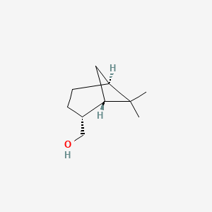 molecular formula C10H18O B1587932 (1S-(1alpha,2beta,5alpha))-6,6-Dimethylbicyclo(3.1.1)heptane-2-methanol CAS No. 51152-12-6